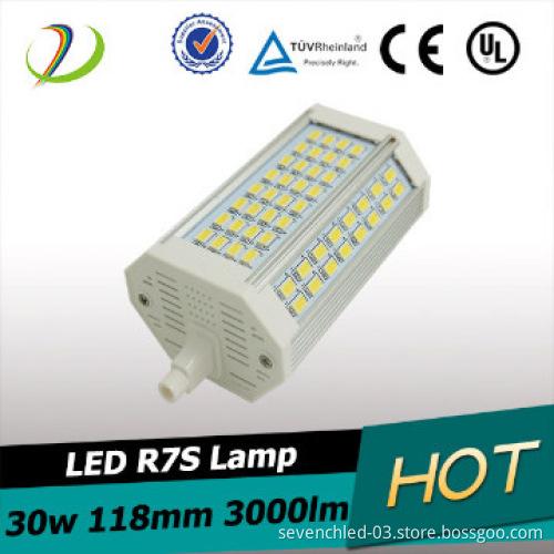 High lumen 3100lm CRI>80 Samsung 5630smd 30w r7s led 118